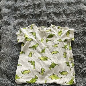 Old Navy one piece short sleeve dinosaur romper for boys 18-24 months